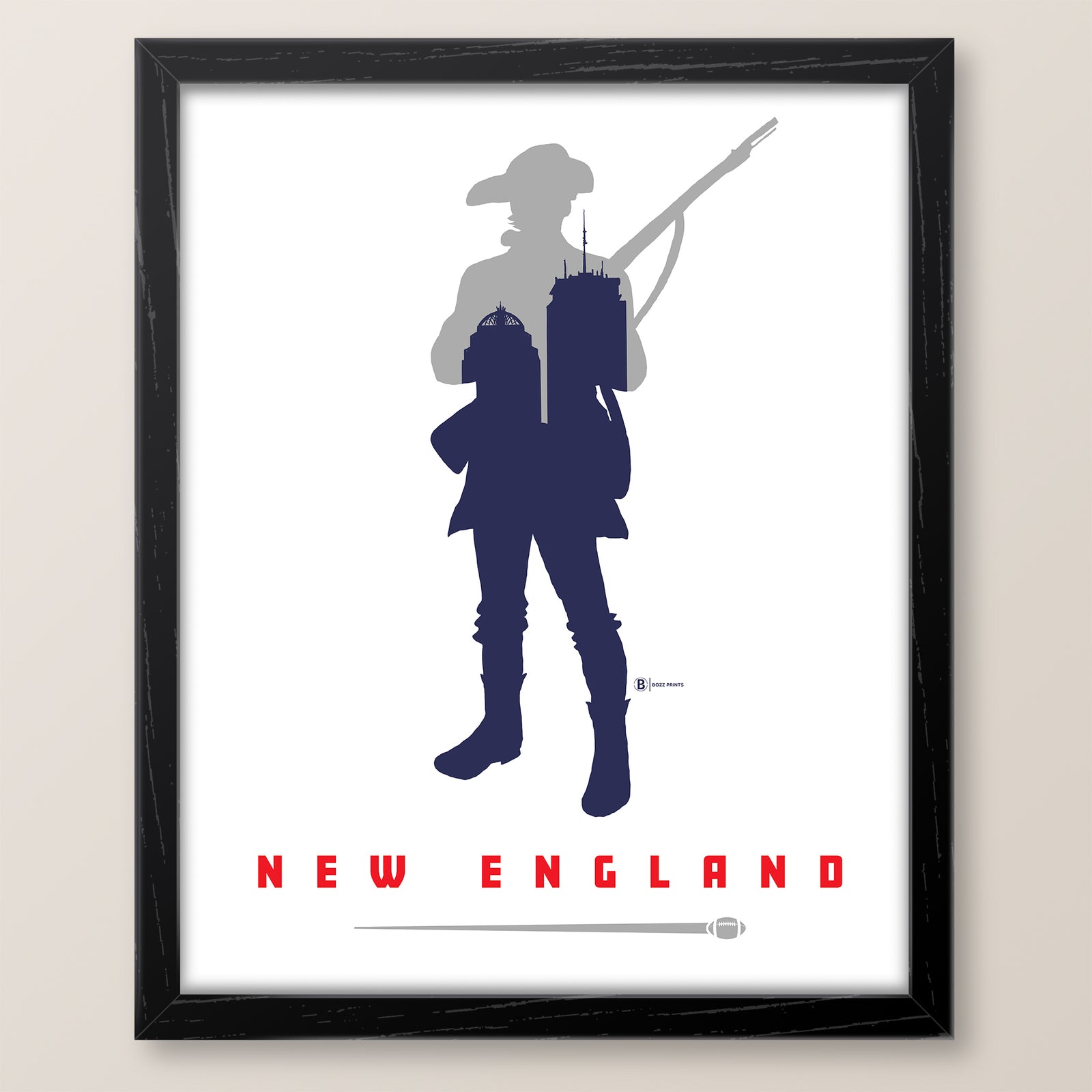 New England Football Print