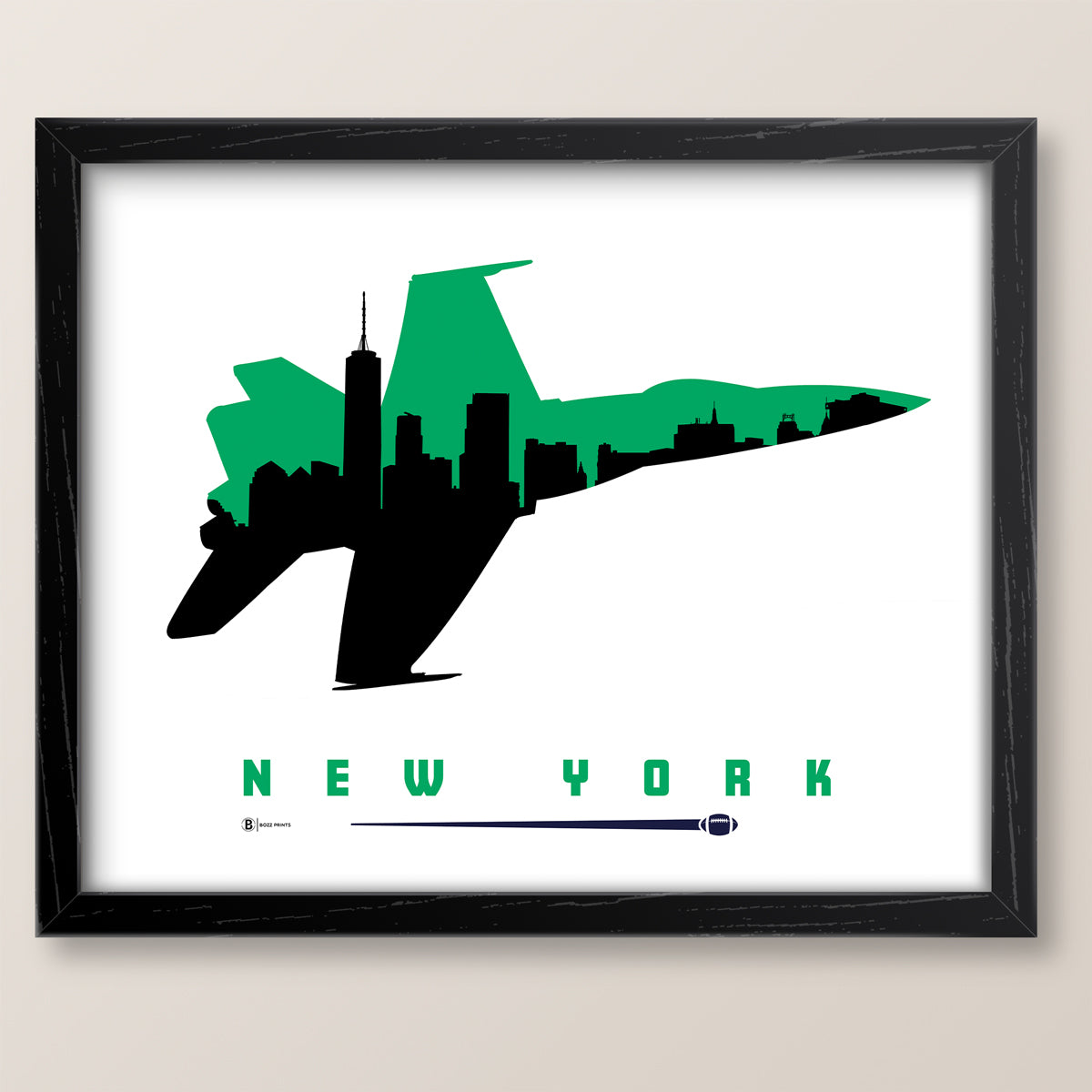 New York Football Flight Print