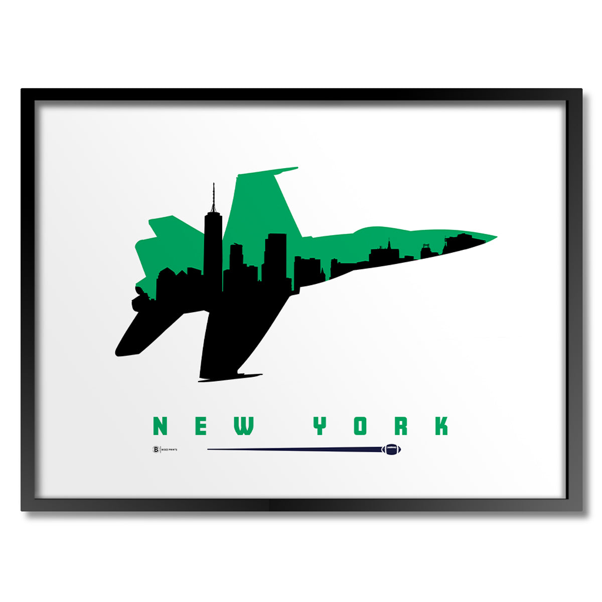 New York Football Flight Print