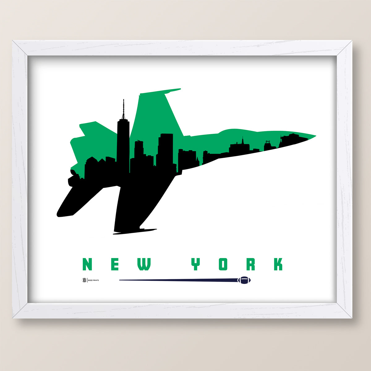 New York Football Flight Print