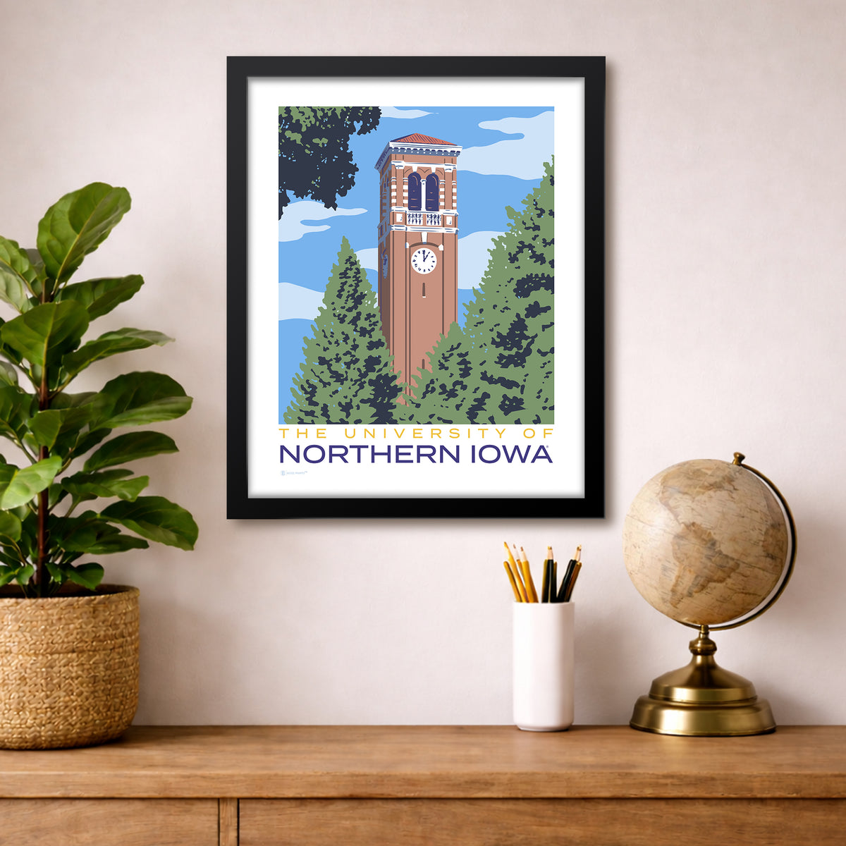 University of Northern Iowa Campanile Print