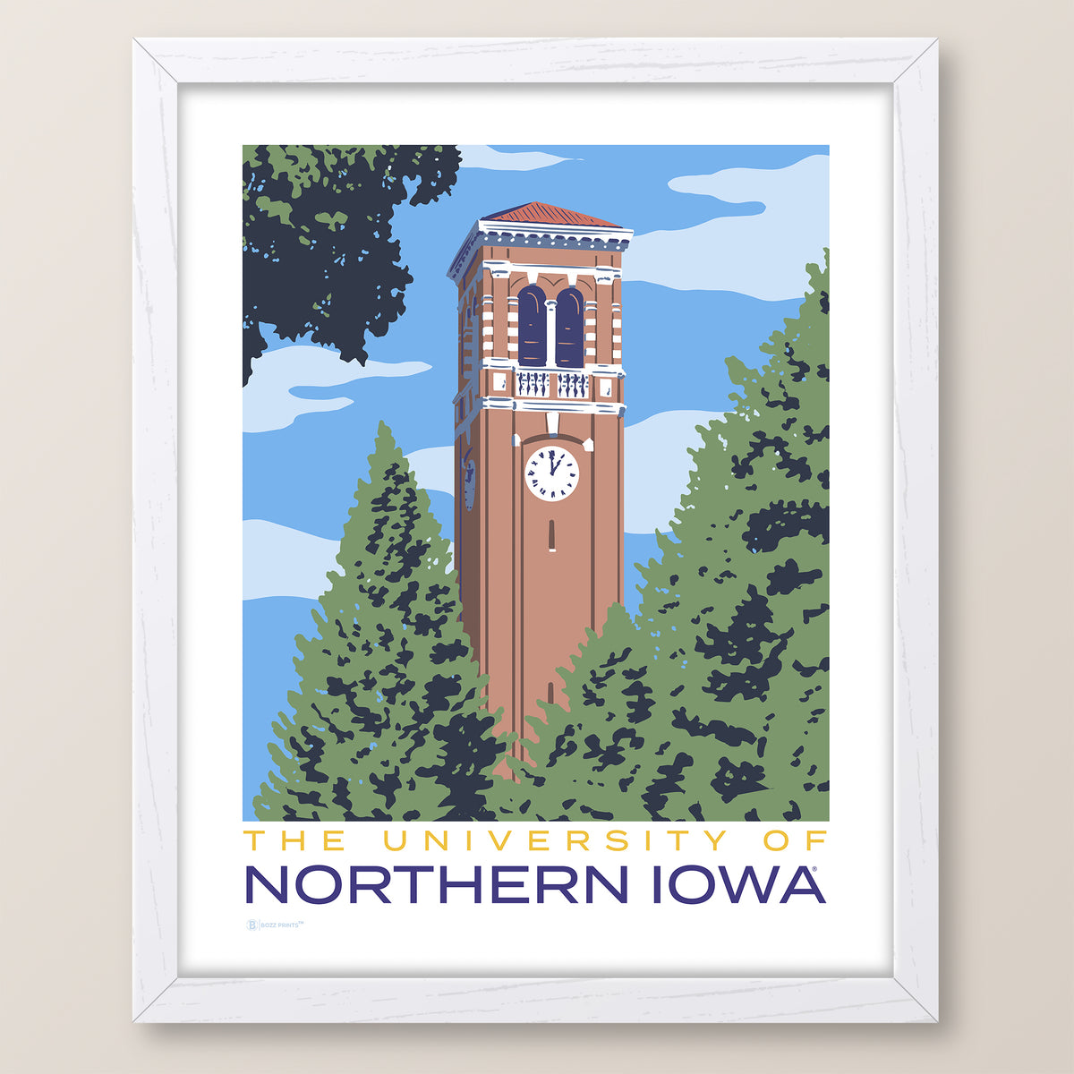 University of Northern Iowa Campanile Print