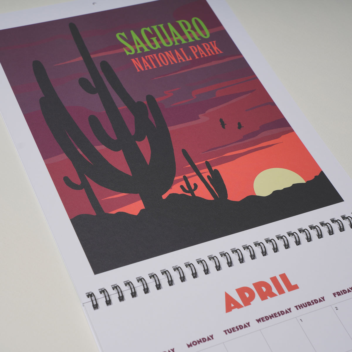 2027 National Parks Illustrated Wall Calendar