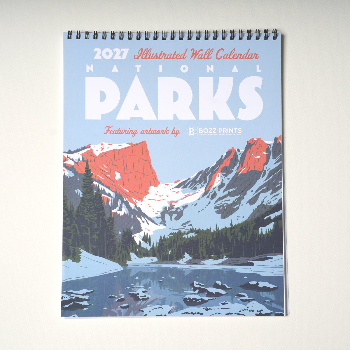 2027 National Parks Illustrated Wall Calendar