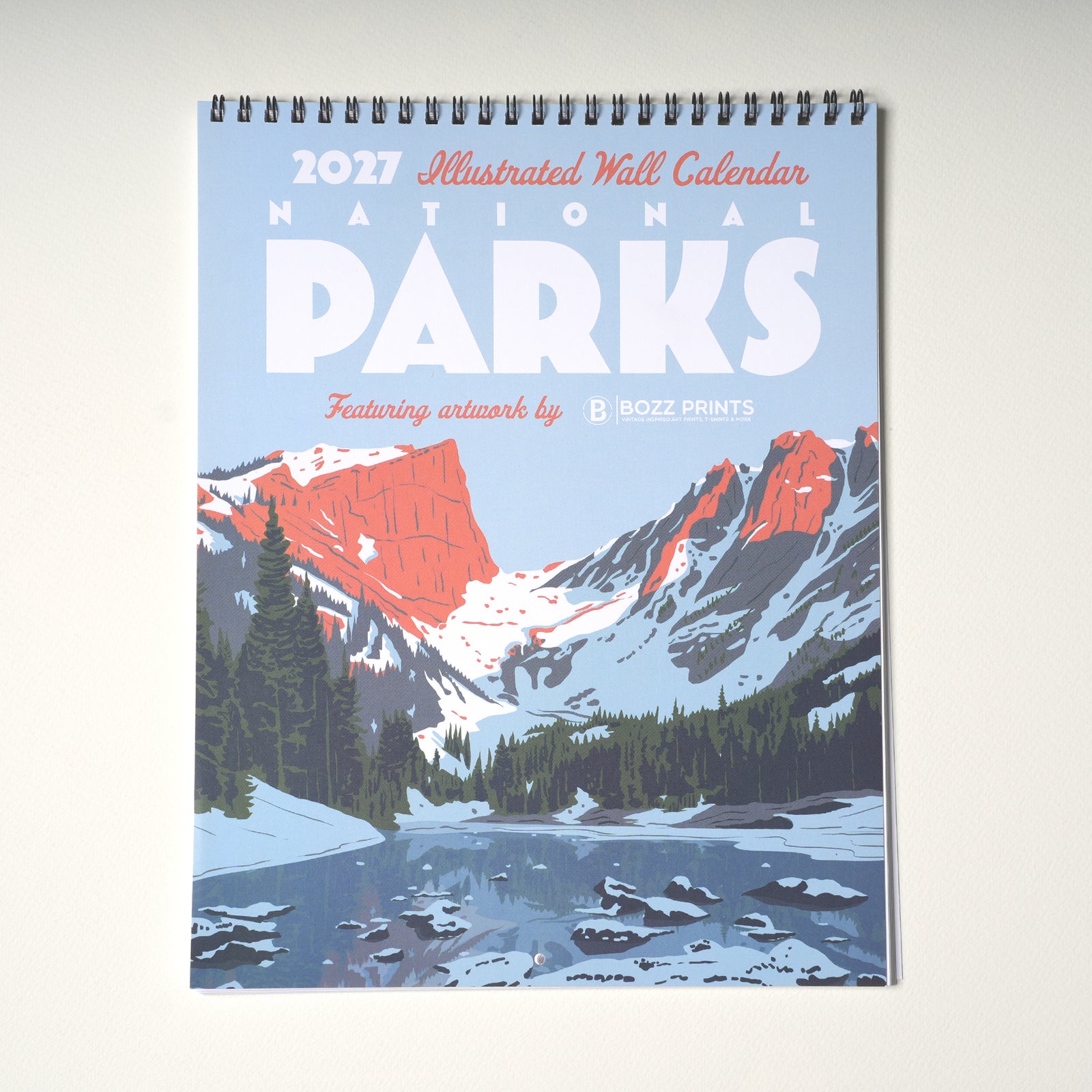 2027 National Parks Illustrated Wall Calendar