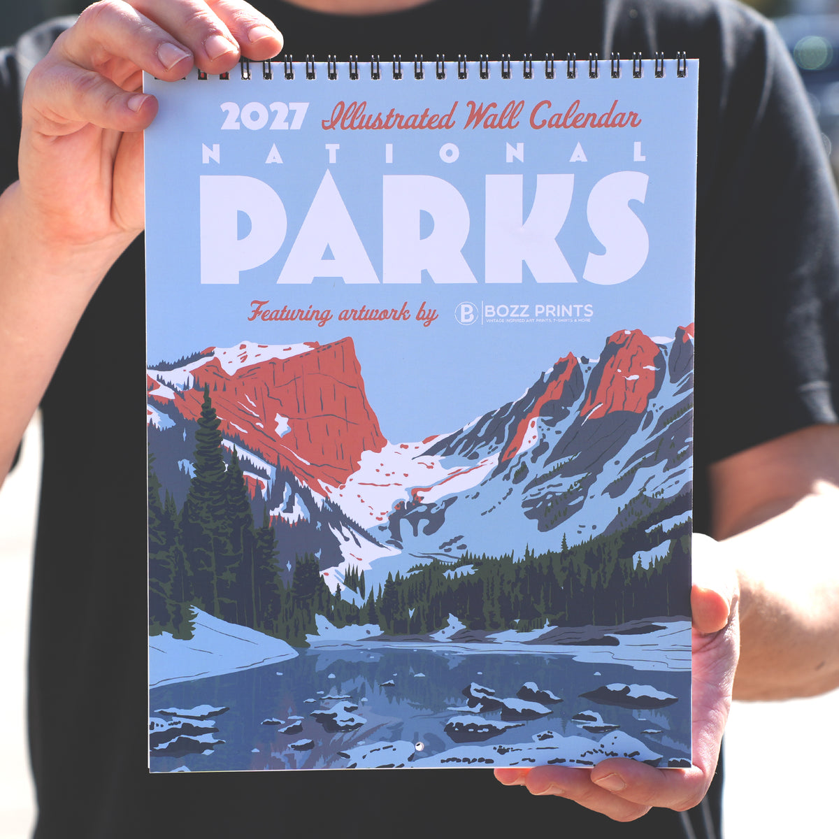 2027 National Parks Illustrated Wall Calendar