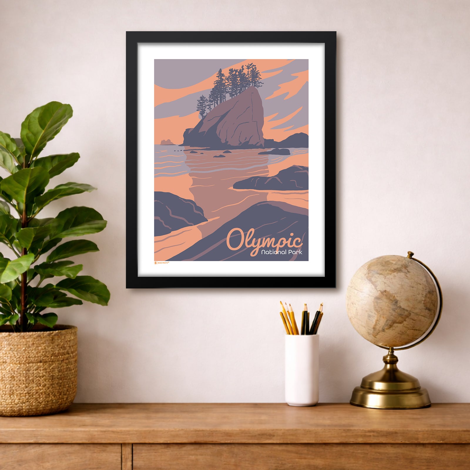 Olympic National Park Little James Island Washington Art Print