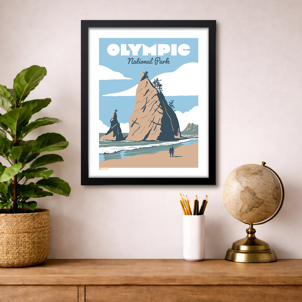 Olympic National Park Rialto Beach Stacks Print