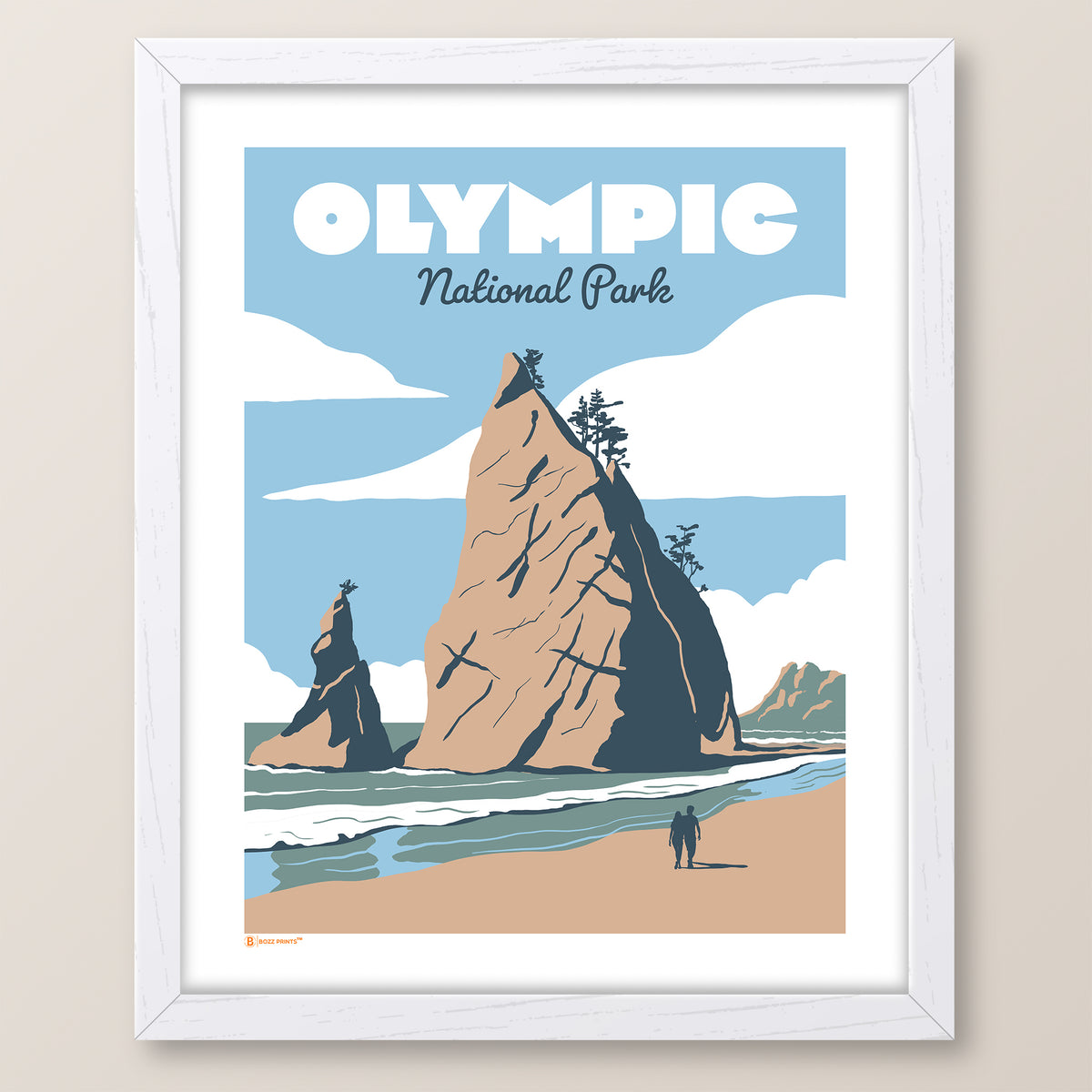 Olympic National Park Rialto Beach Stacks Print