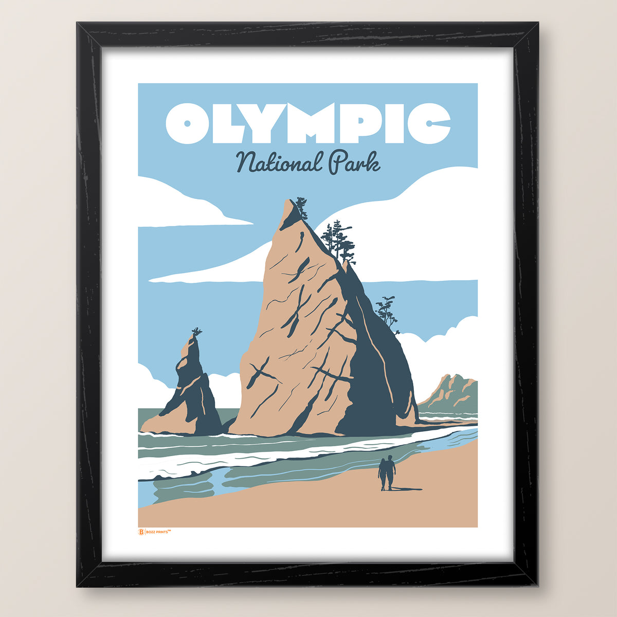 Olympic National Park Rialto Beach Stacks Print