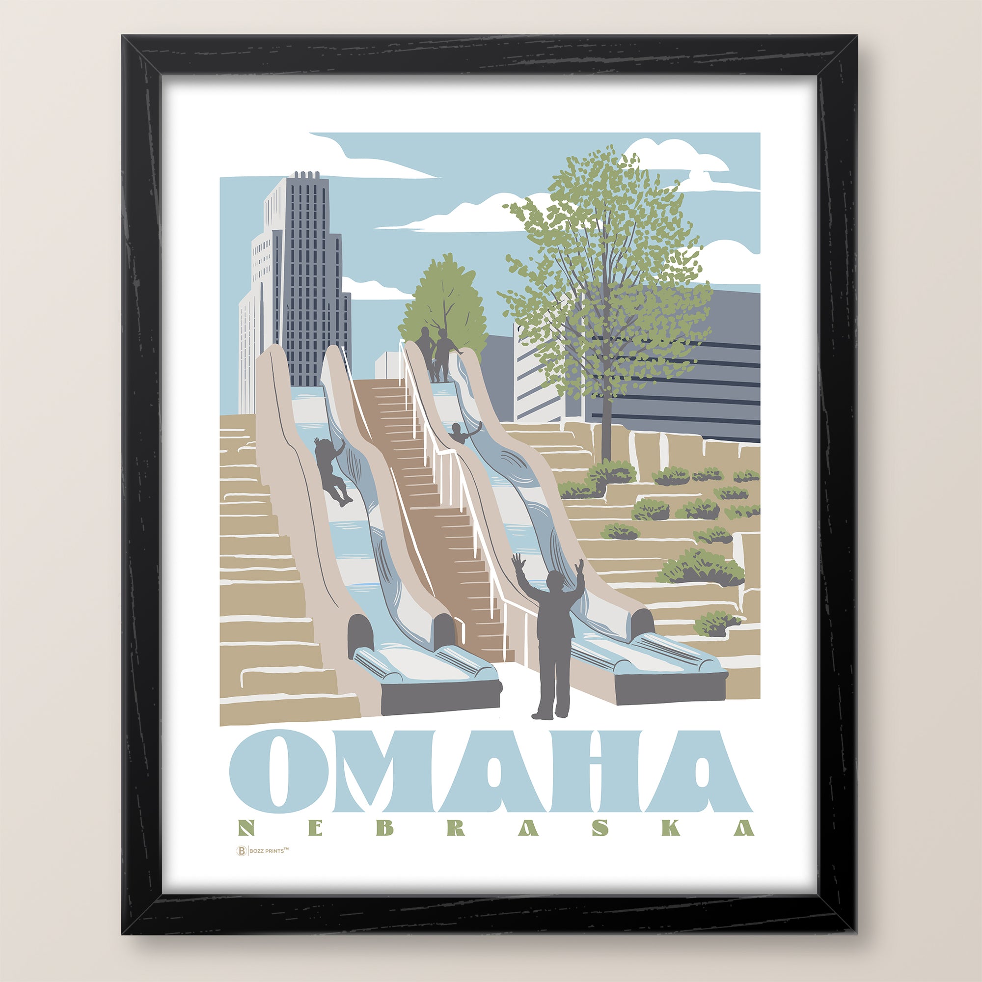 Omaha Slides Nebraska Art Print - Bozz Prints