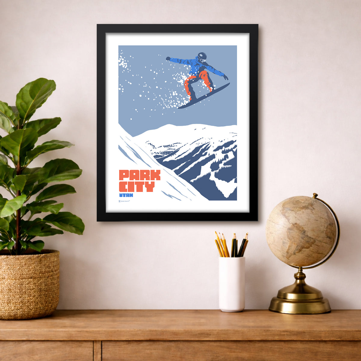 Park City Snowboarding Print
