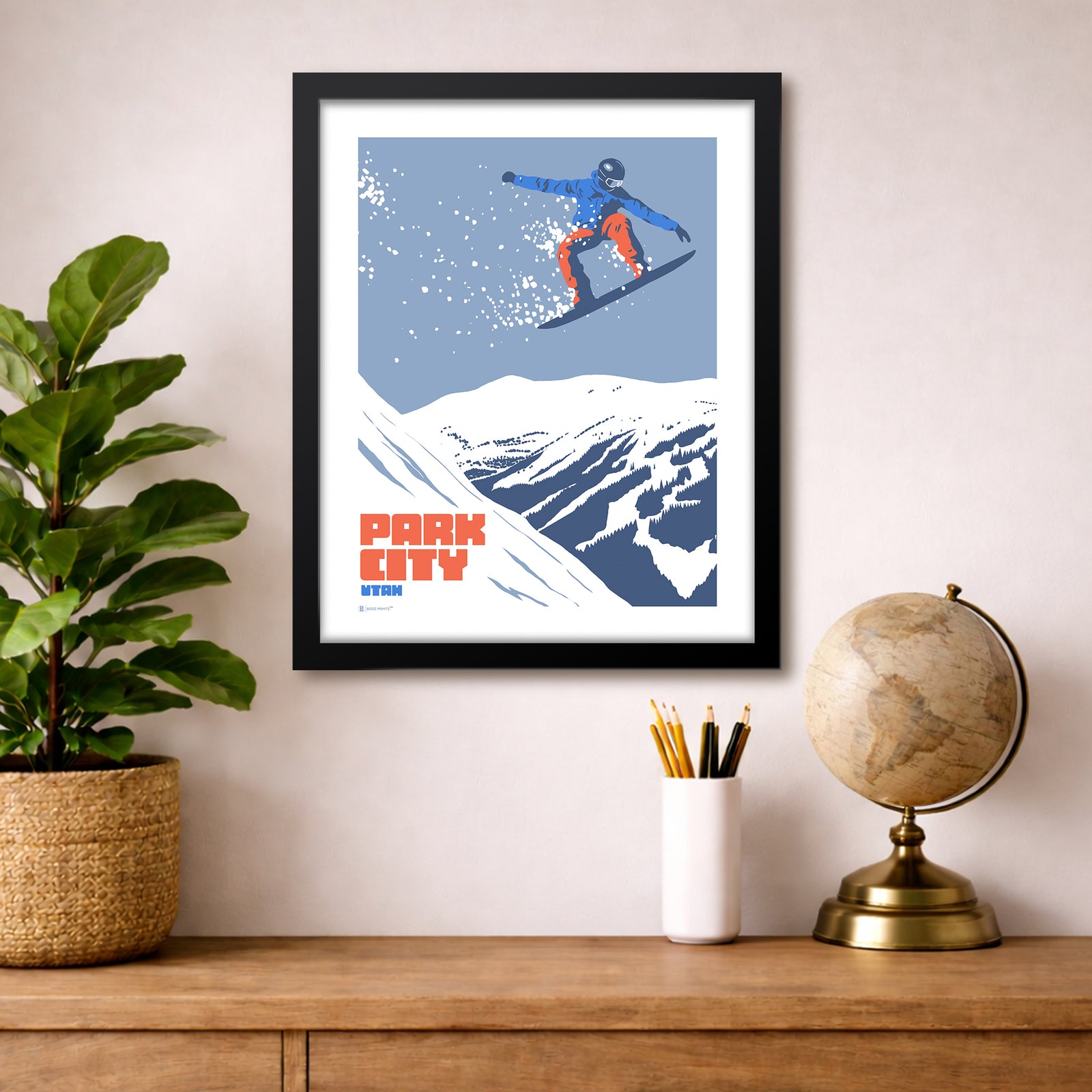 Park City Snowboarding Print