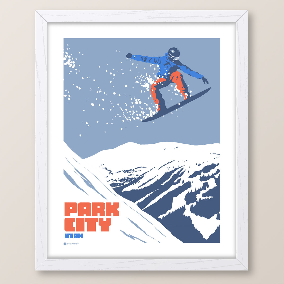 Park City Snowboarding Print