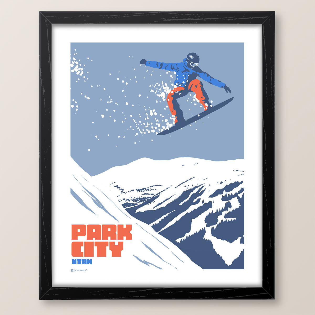 Park City Snowboarding Print