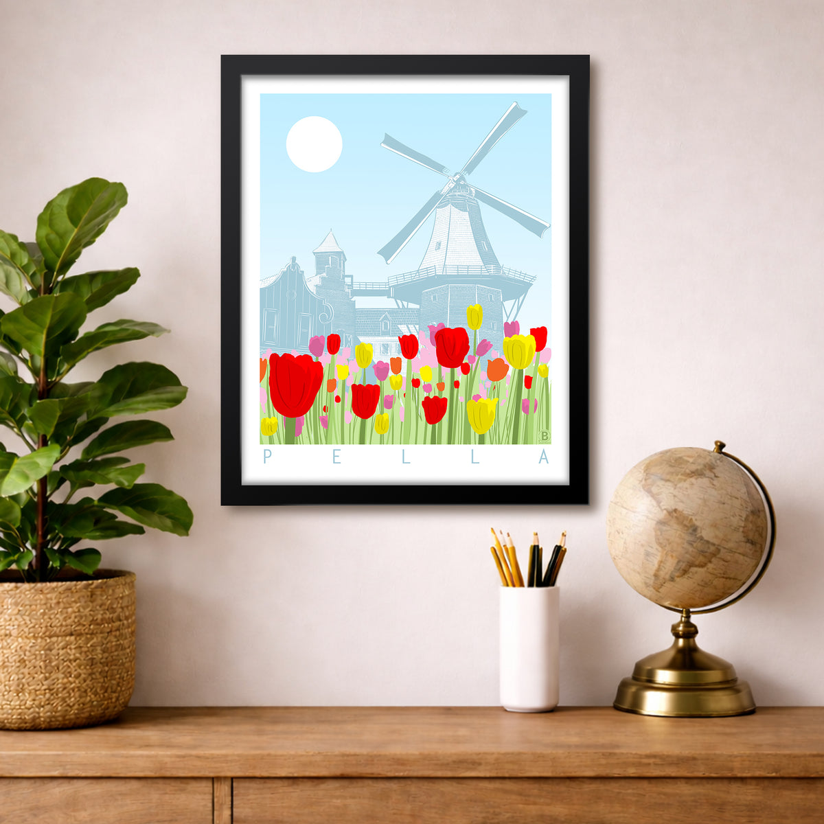 Pella Tulips Print