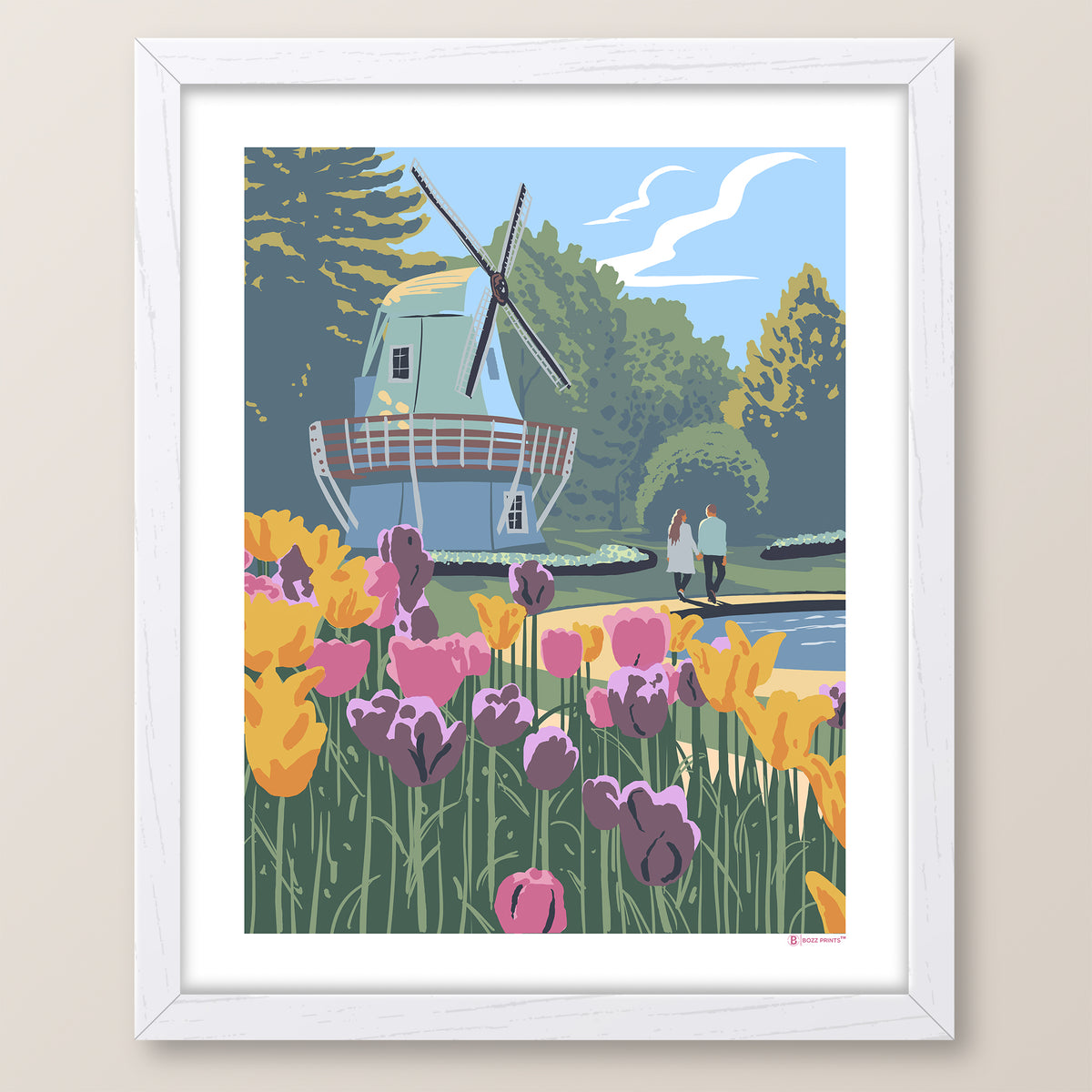 Pella Iowa Tulips Print