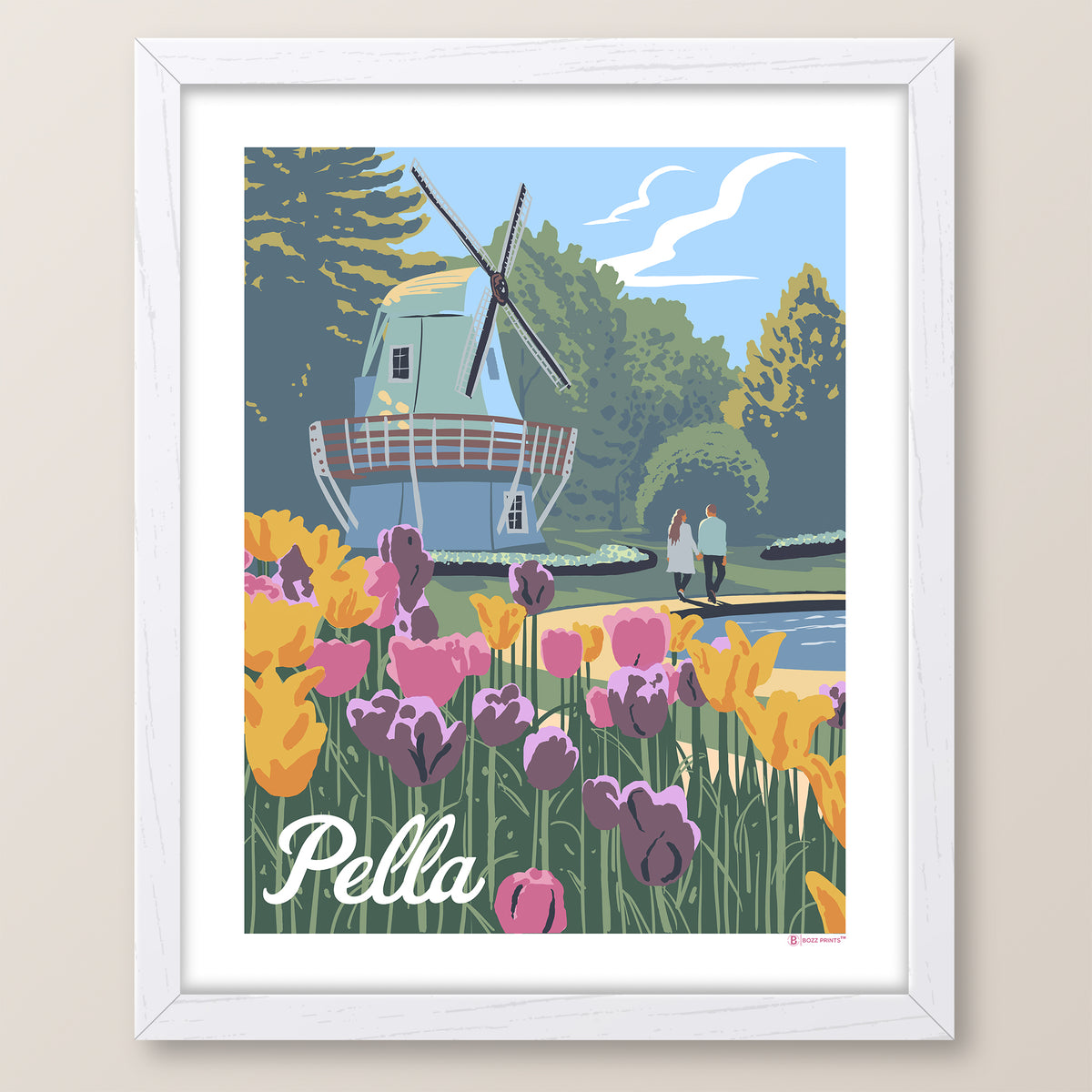 Pella Iowa Tulips Print