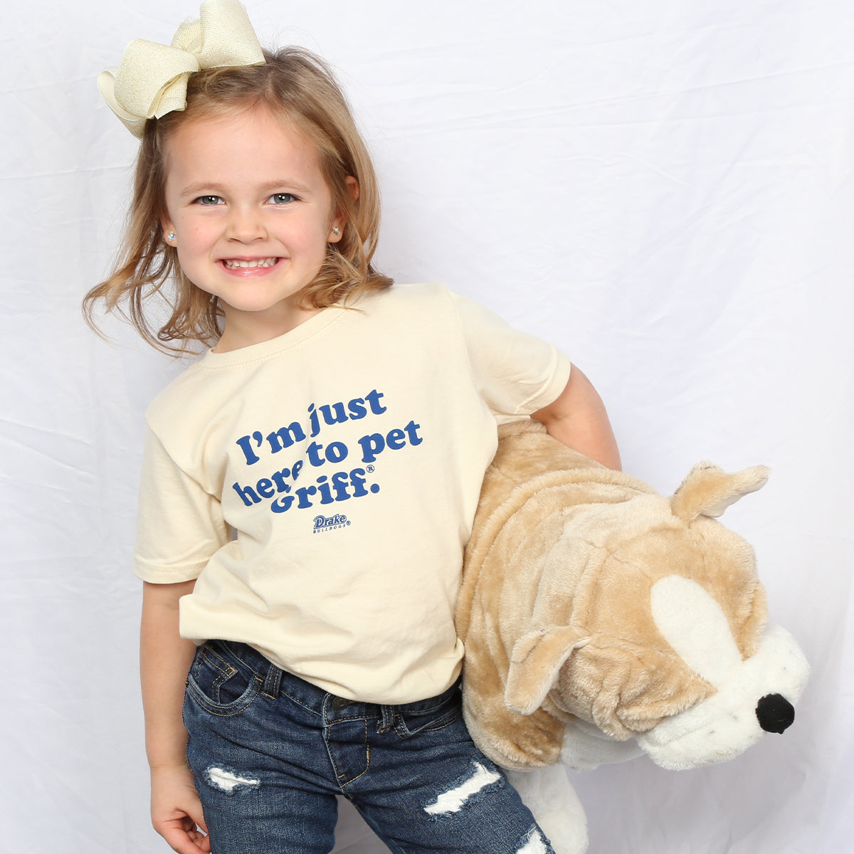 I'm Just Here to Pet Griff Kids T-Shirt