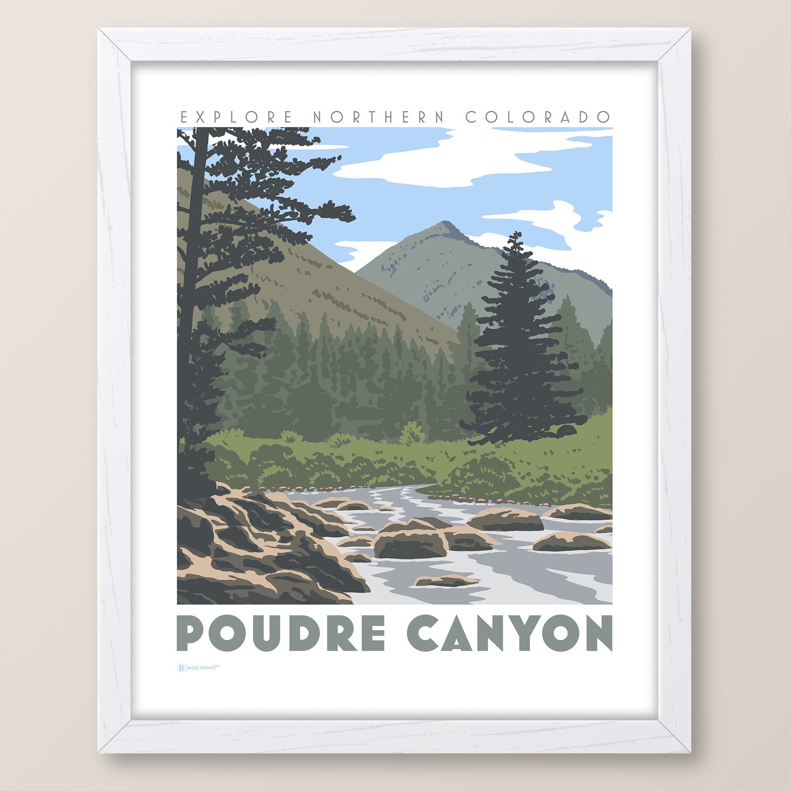 Poudre Canyon Print