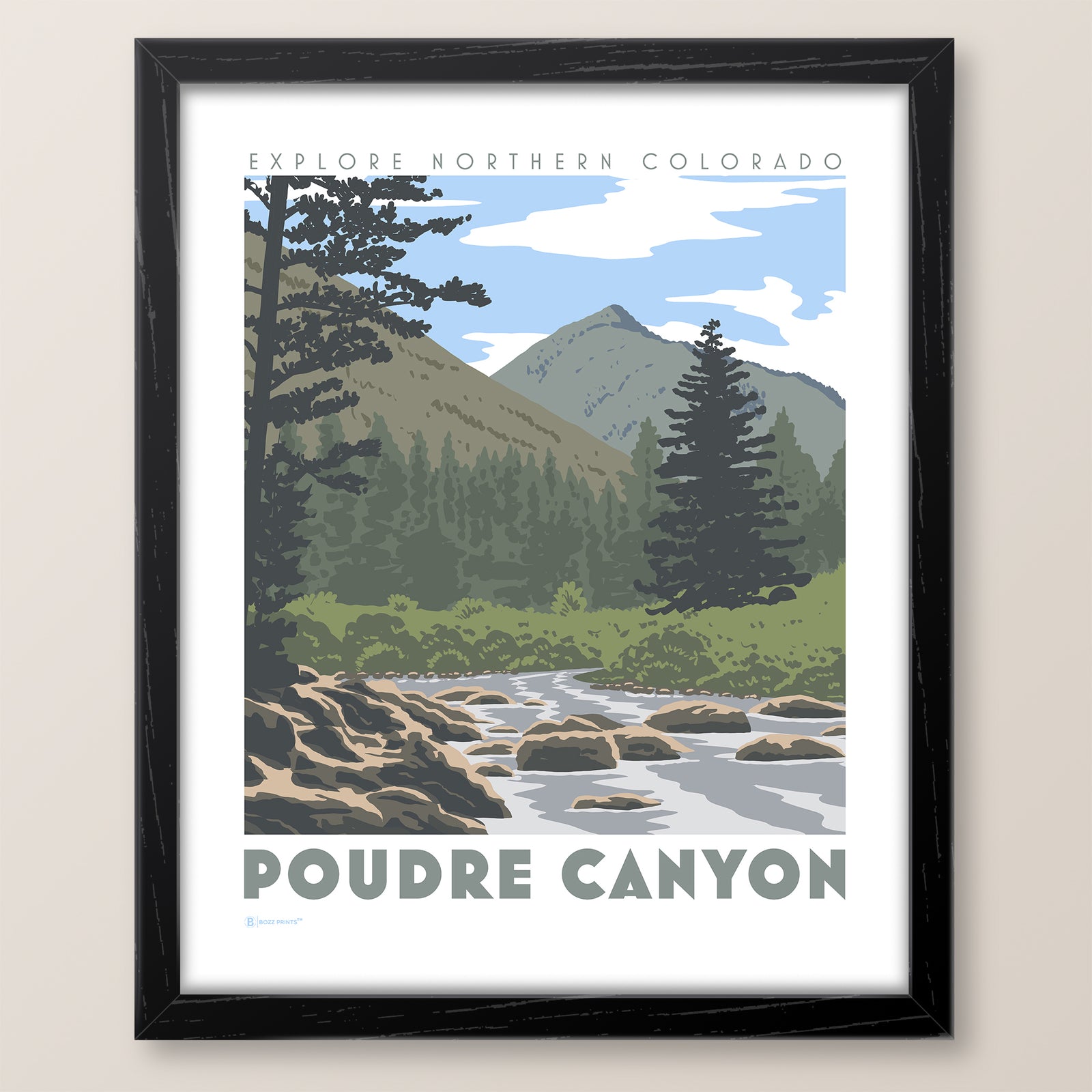 Poudre Canyon Print