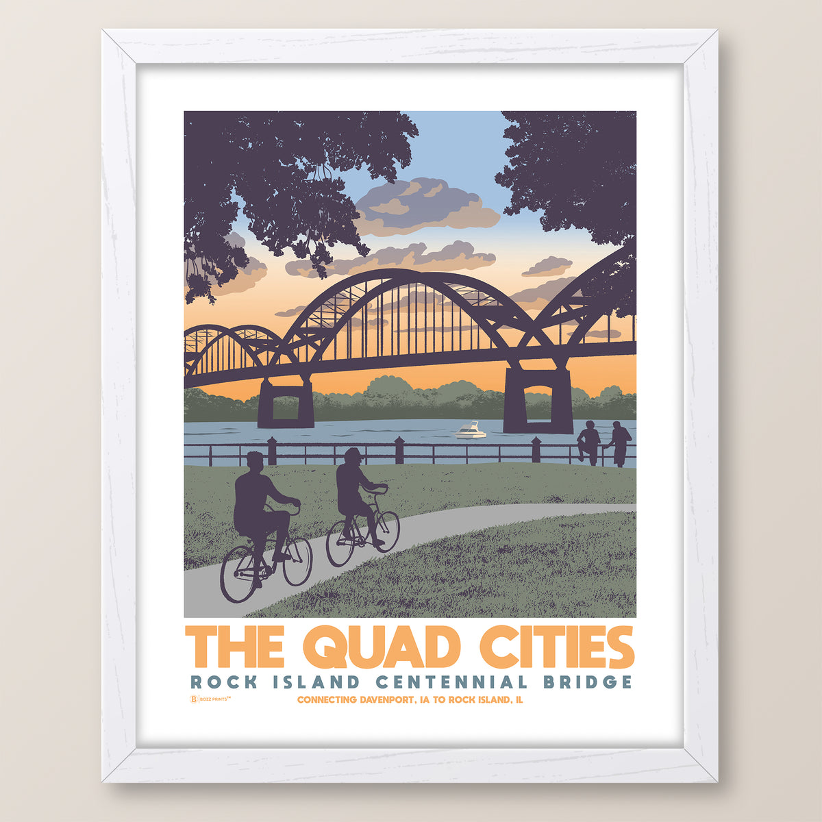 Quad Cities Centennial Bridge Print