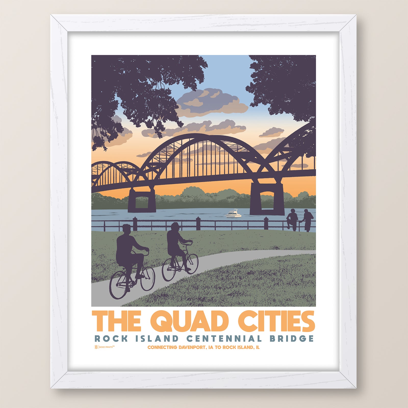 Quad Cities Centennial Bridge Print