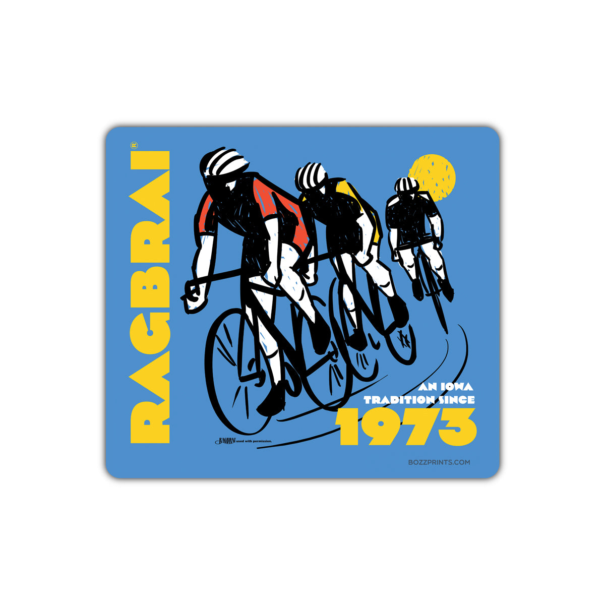 RAGBRAI 1973 Retro Sticker