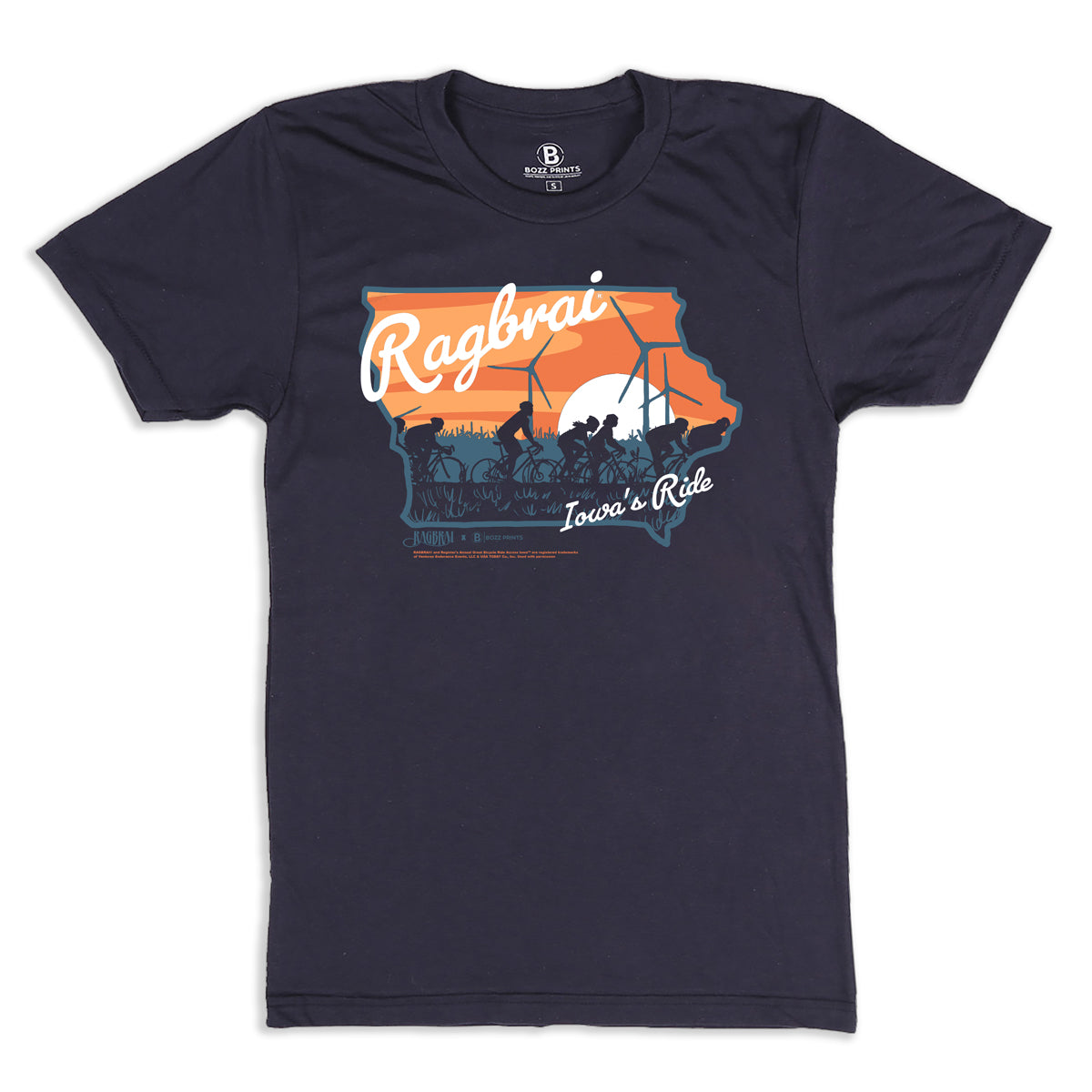 RAGBRAI Iowa's Ride Sunrise T-Shirt