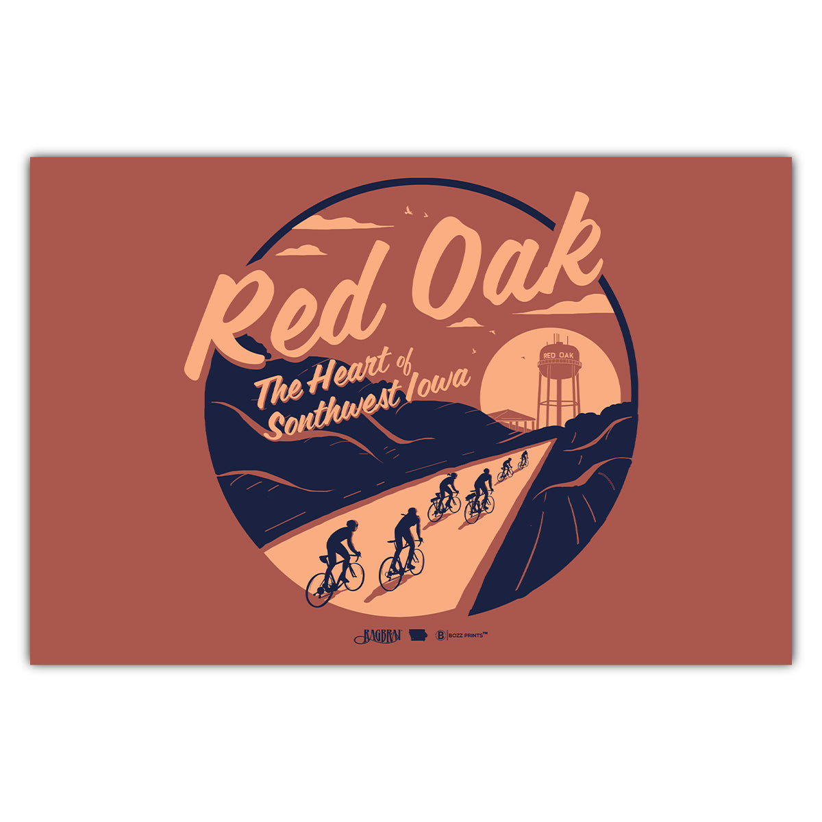 Red Oak RAGBRAI LI Postcard