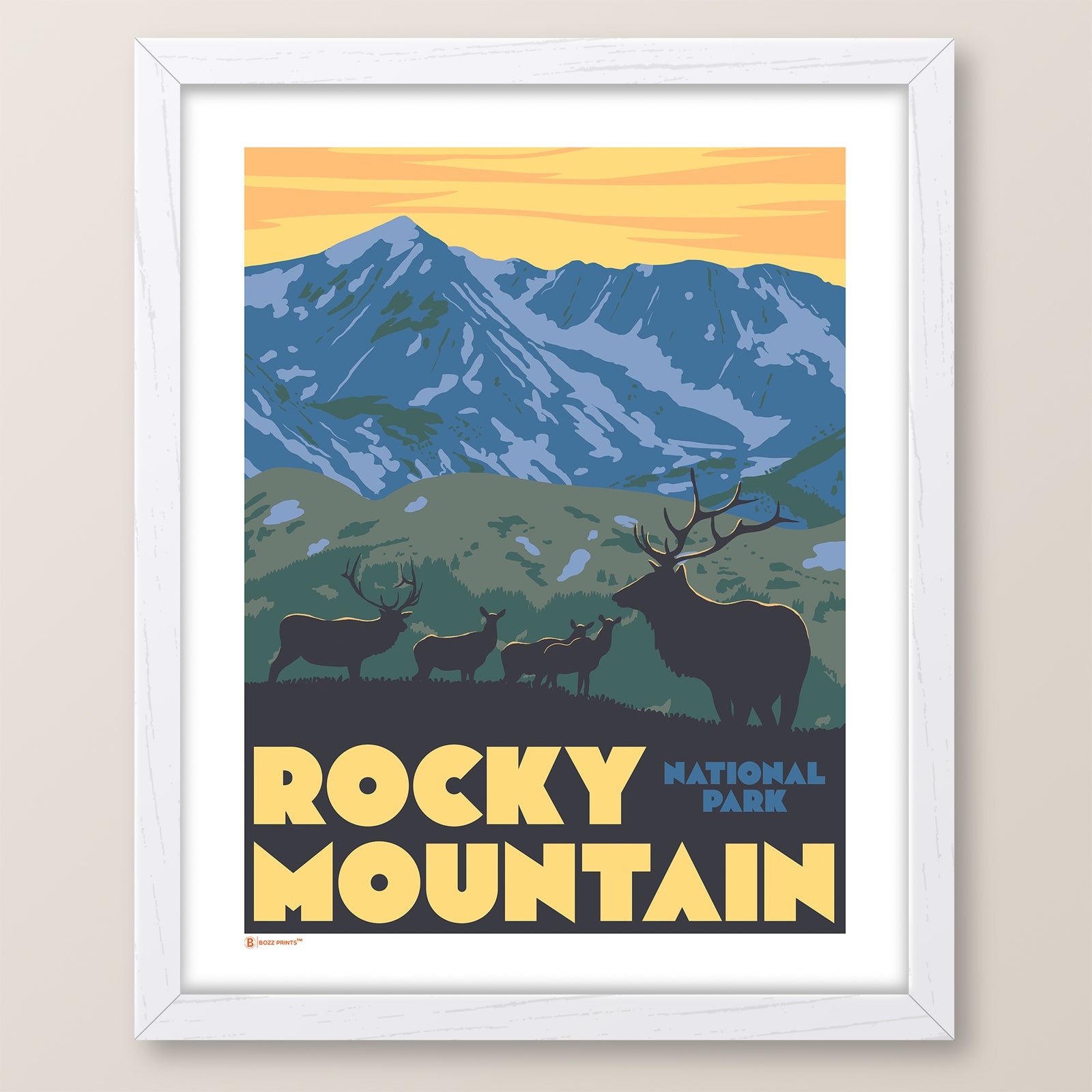 Rocky Mountain National Park Trail Ridge Road Print