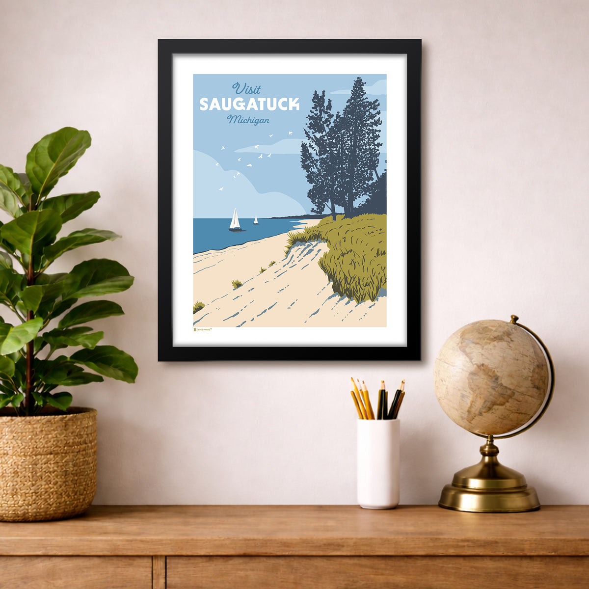 Saugatuck Beach Dunes Print