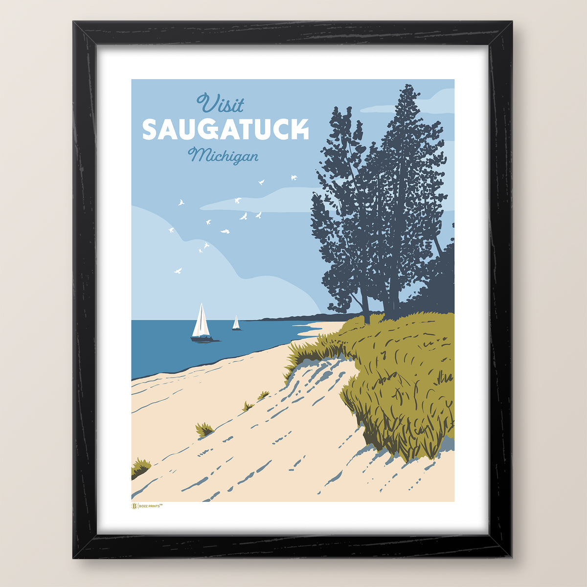 Saugatuck Beach Dunes Print