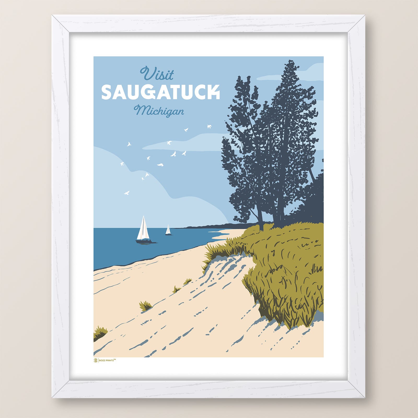 Saugatuck Beach Dunes Print