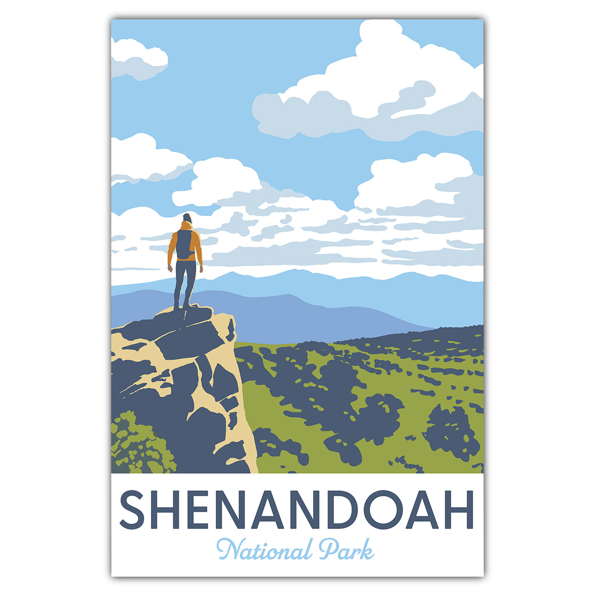 Shenandoah National Park Scenic Overlook Postcard