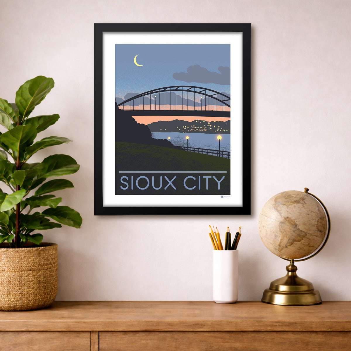 Sioux City Bridge Sunset Print