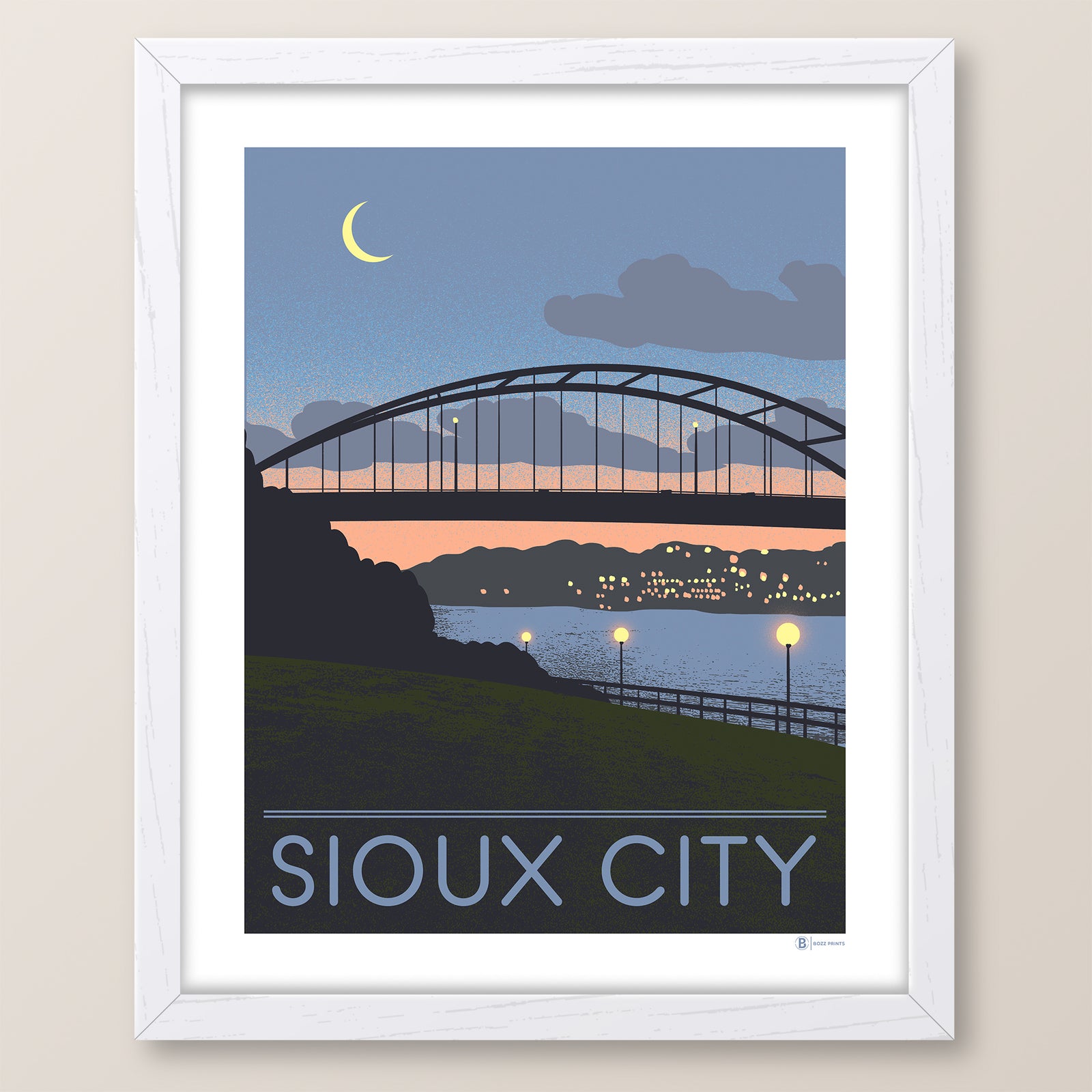 Sioux City Bridge Sunset Print
