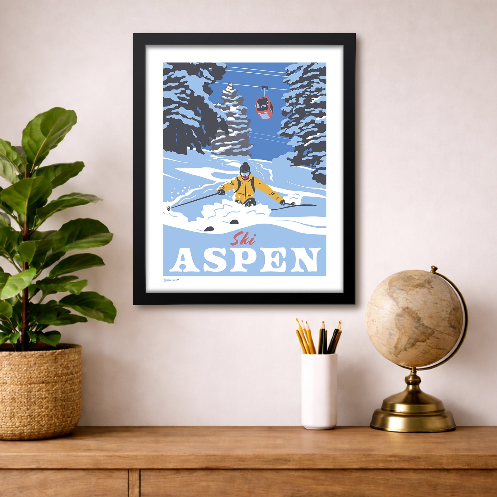 Ski Aspen Print