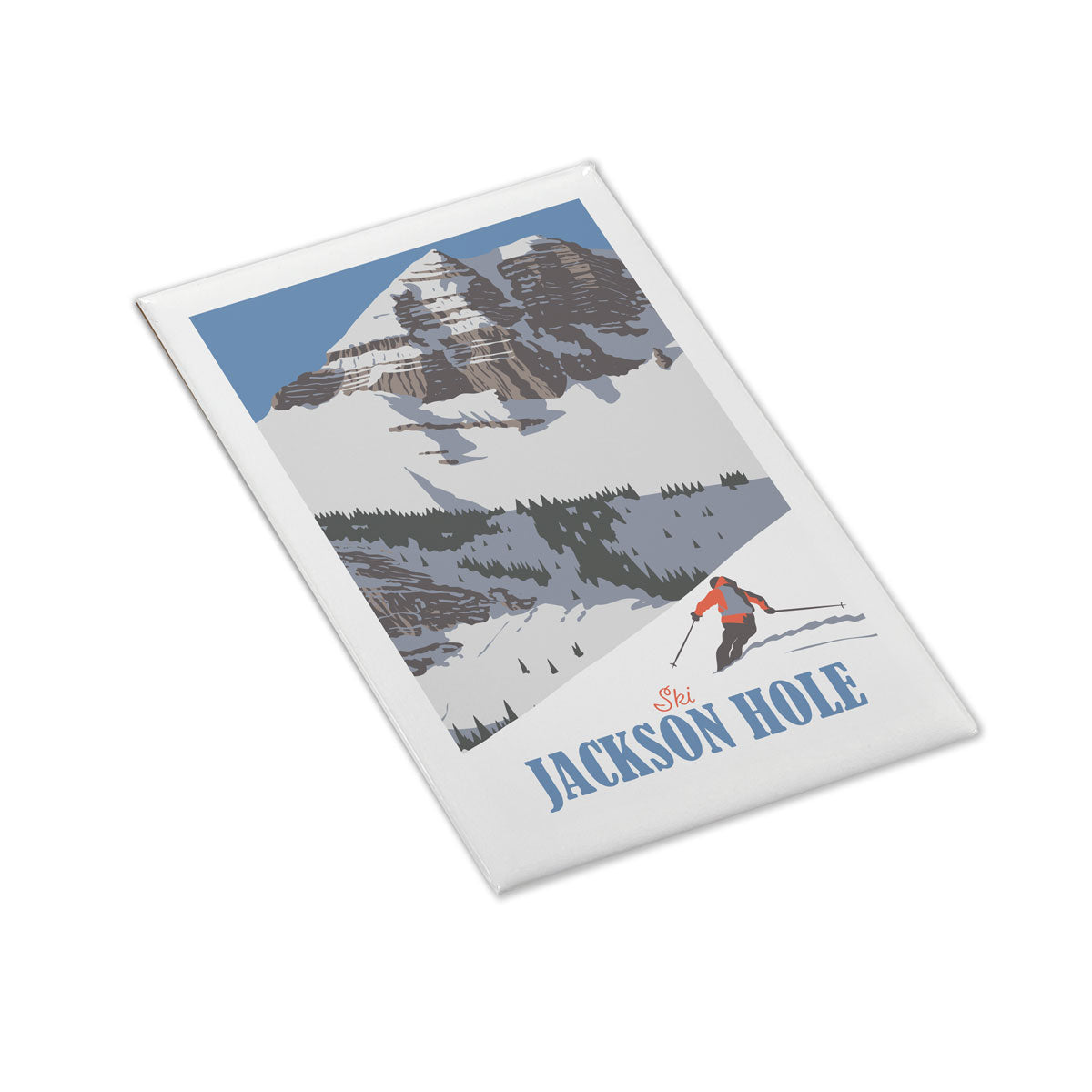 Ski Jackson Hole Hard Magnet
