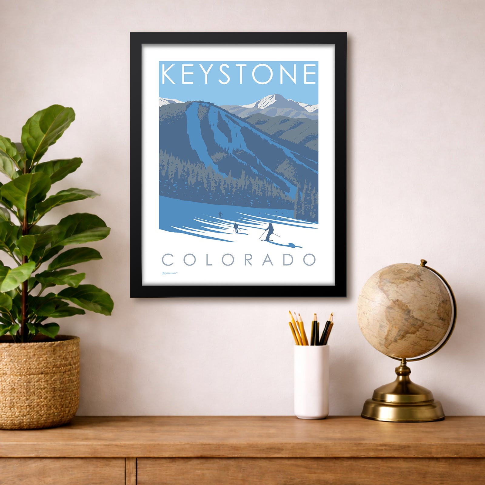 Ski Keystone Print