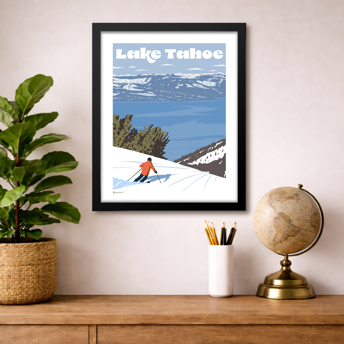 Ski Lake Tahoe Print