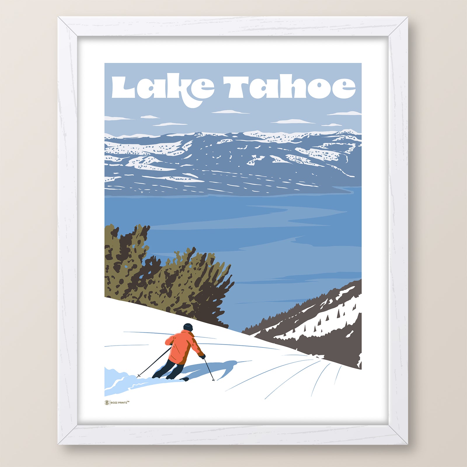 Ski Lake Tahoe Print