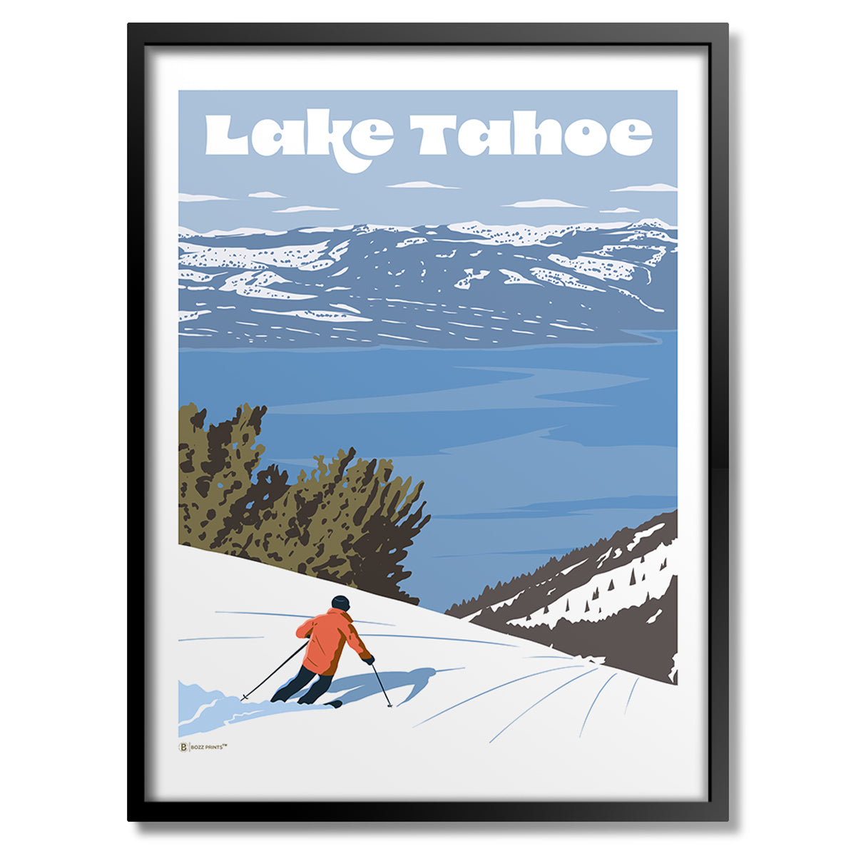 Ski Lake Tahoe Print