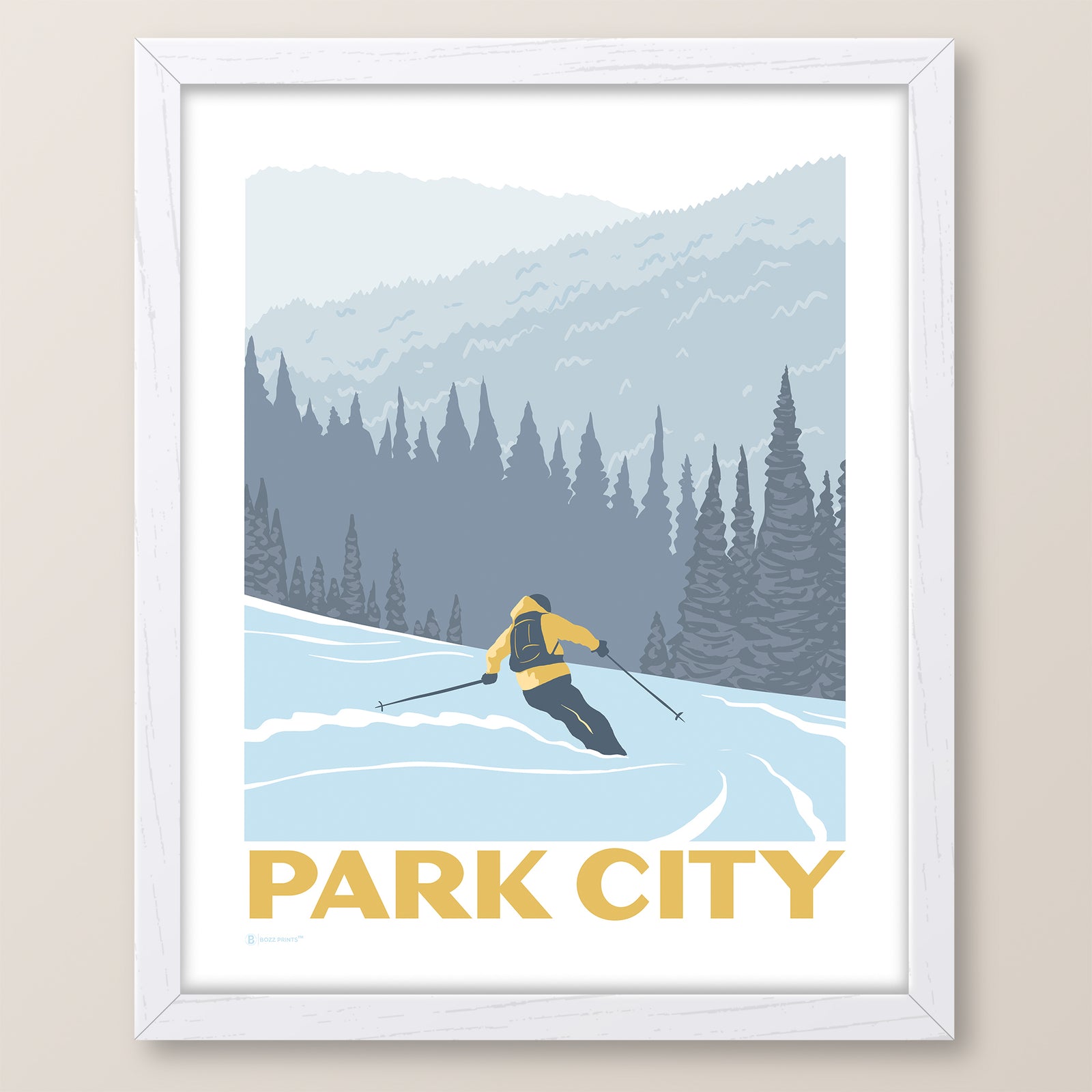 Ski Park City Print
