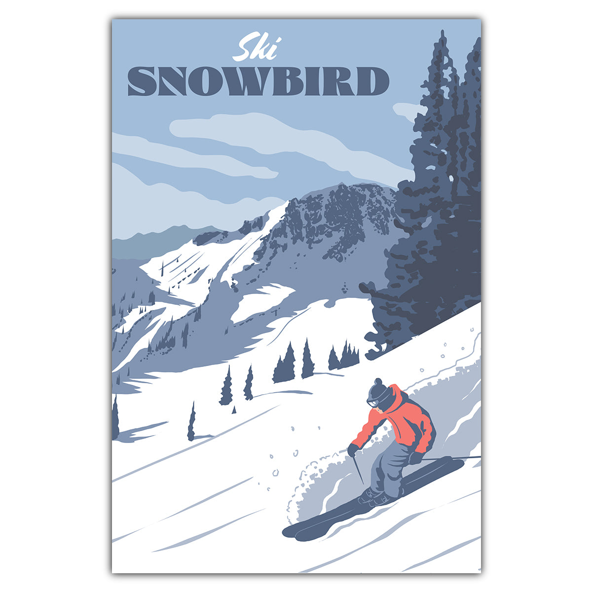Ski Snowbird Postcard