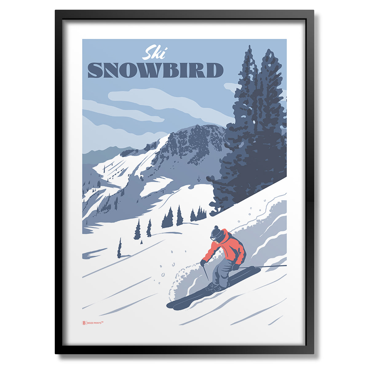 Ski Snowbird Print