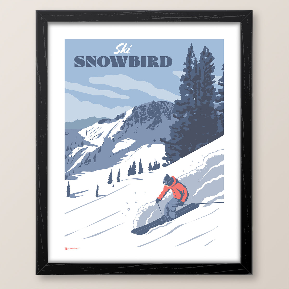 Ski Snowbird Print