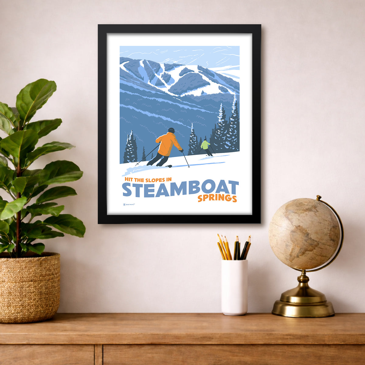 Steamboat Springs Hit The Slopes Print