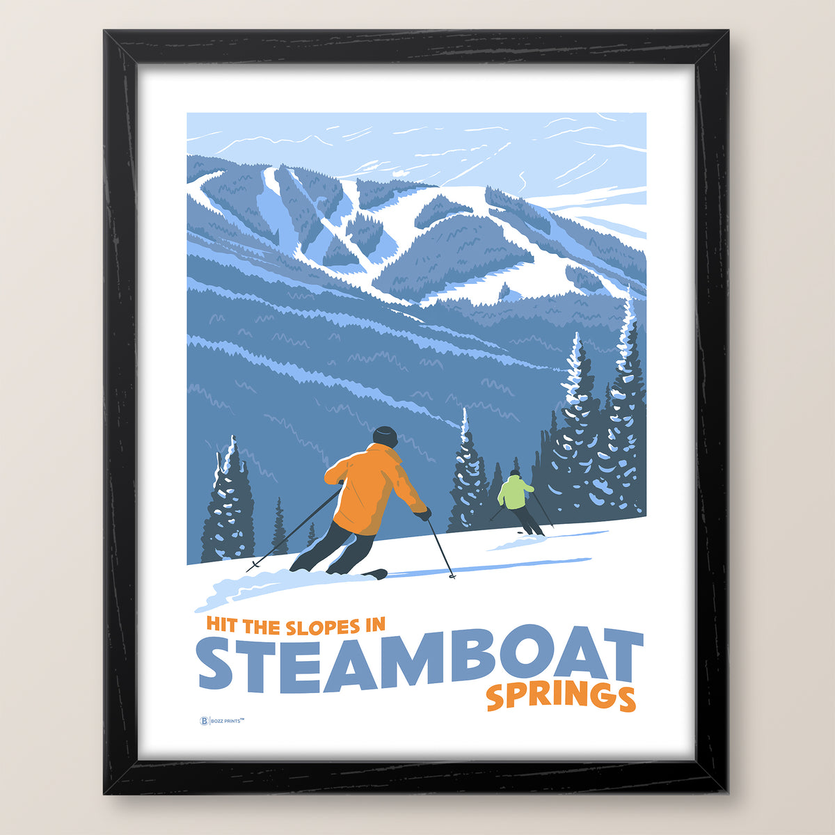 Steamboat Springs Hit The Slopes Print