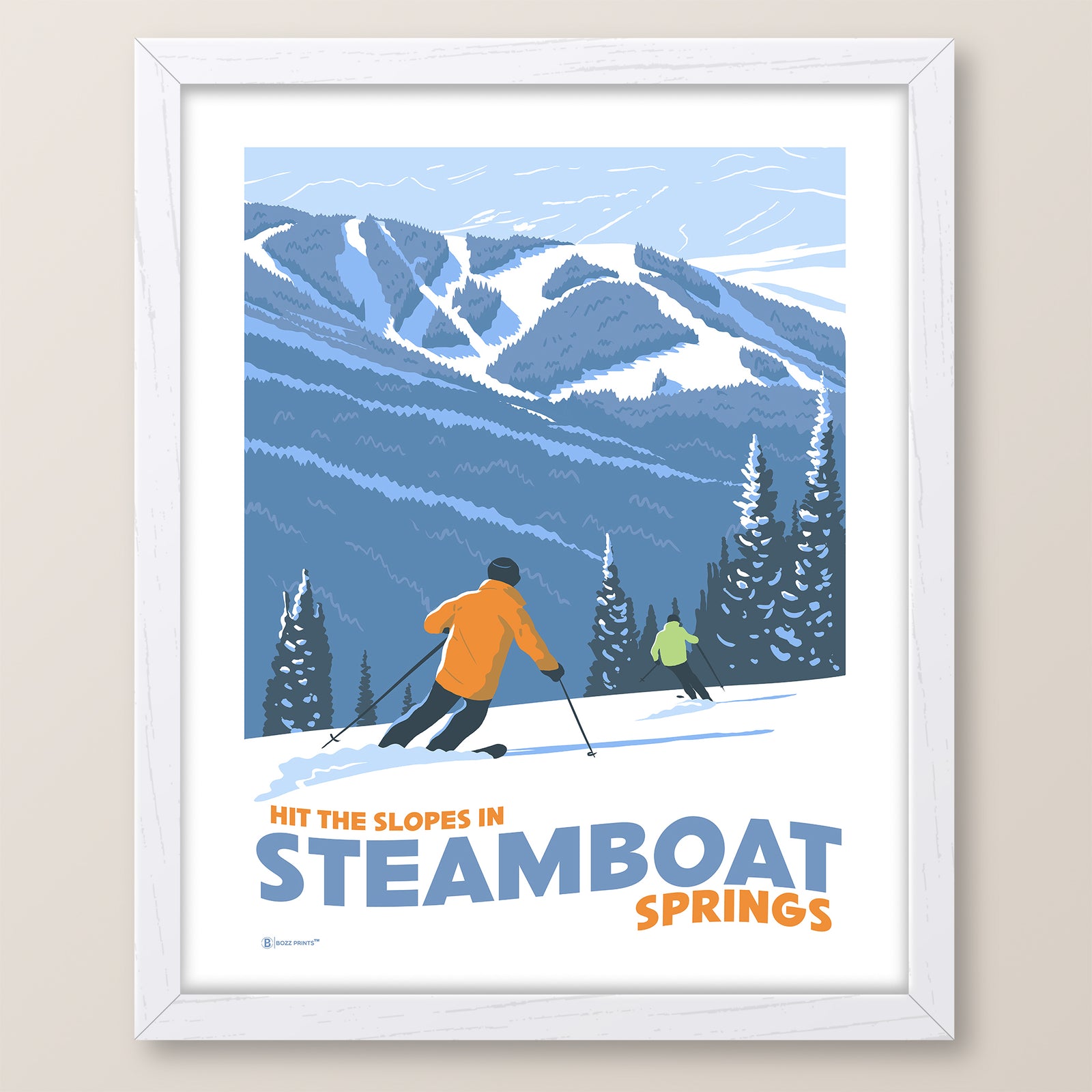 Steamboat Springs Hit The Slopes Print